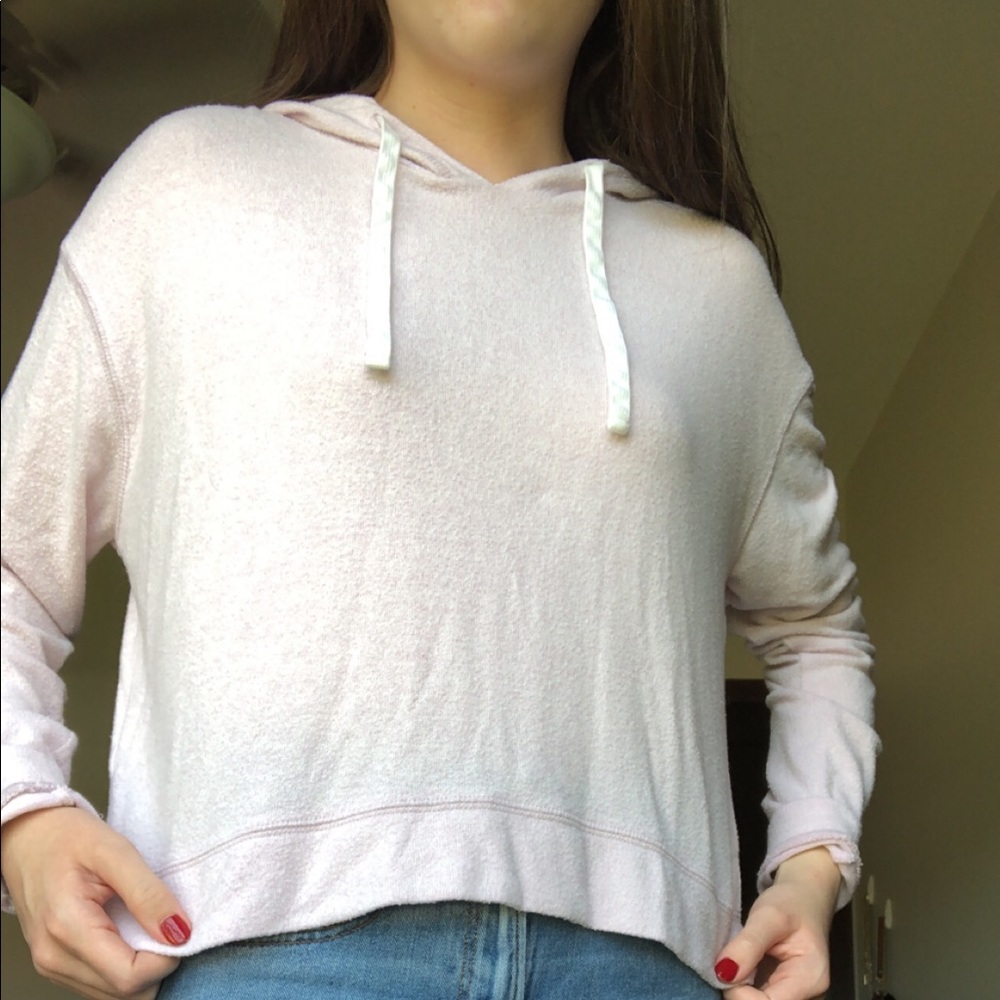 pink soft and sexy long-sleeve top